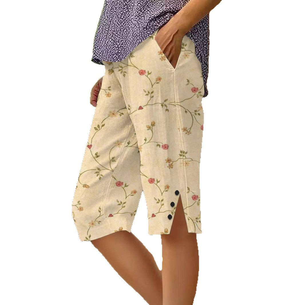 Women's Fashion Personalized Floral Casual Shorts