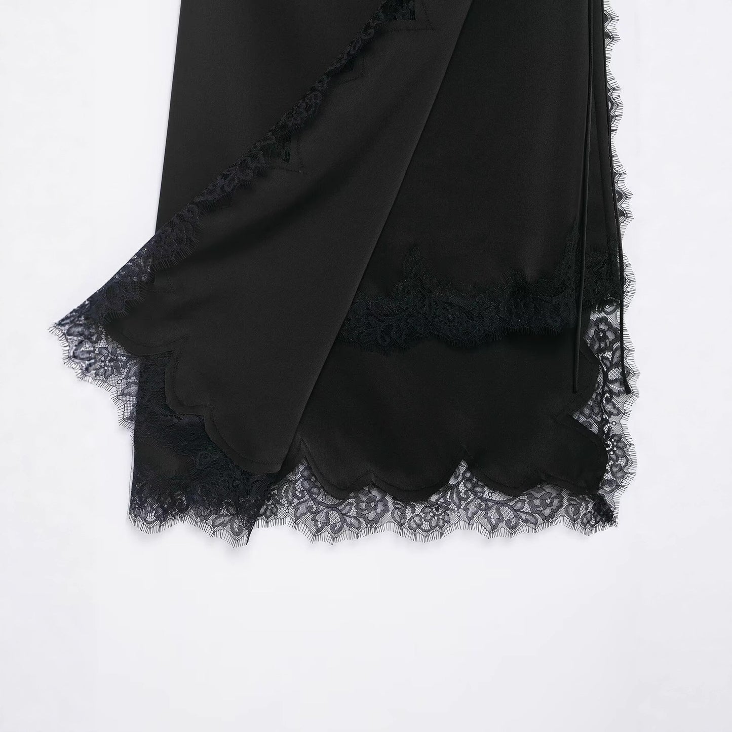 Womens Lace Skirt With Bow Detail