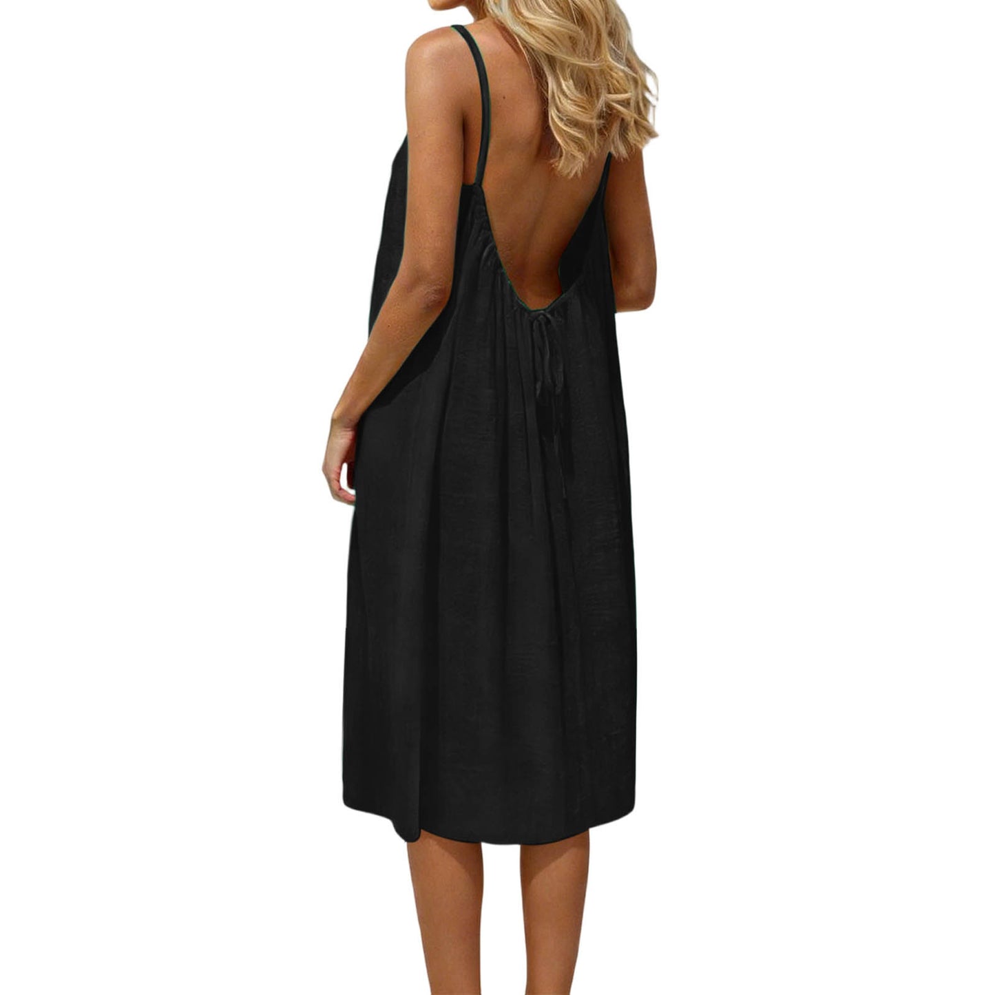 Ice Silk Linen Dress Plus-size Womens Fashion