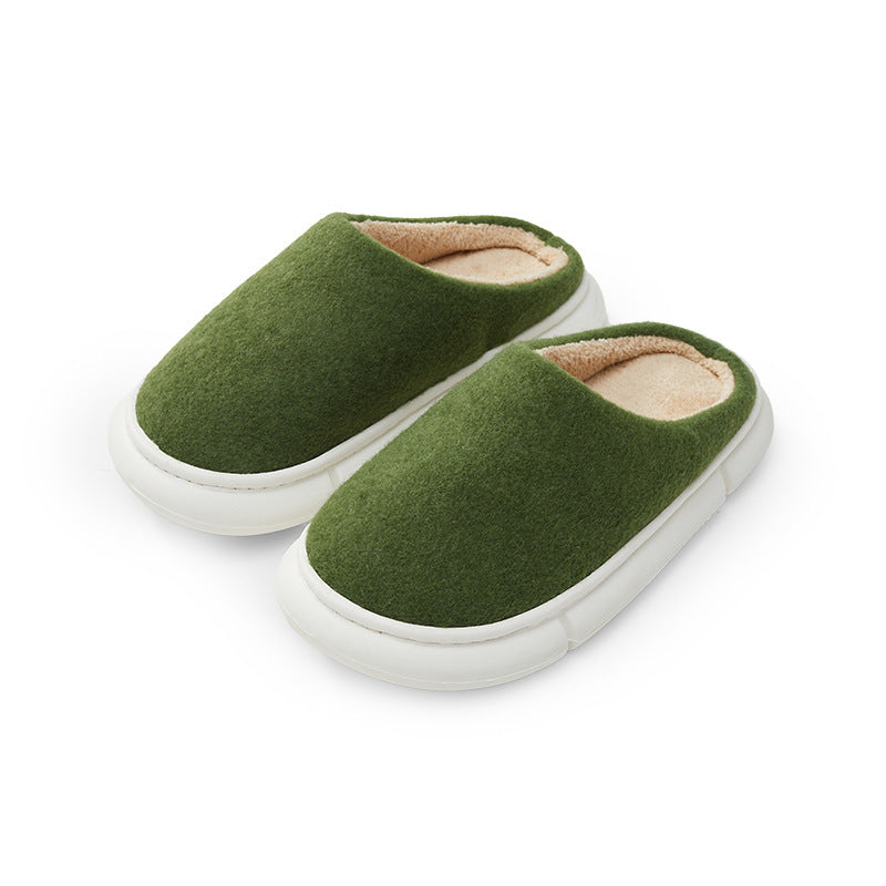 Cotton Slippers Women's Winter Super Soft Thick Bottom Stepping On Shit Feel Warm And Non-slip Couples Indoor Silent Home