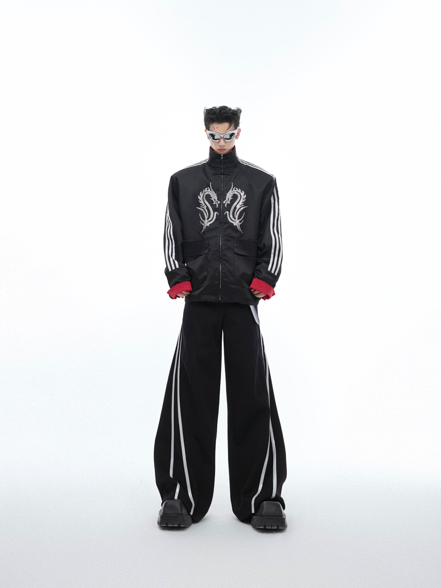 Stand Collar Buckle Jacket Coat