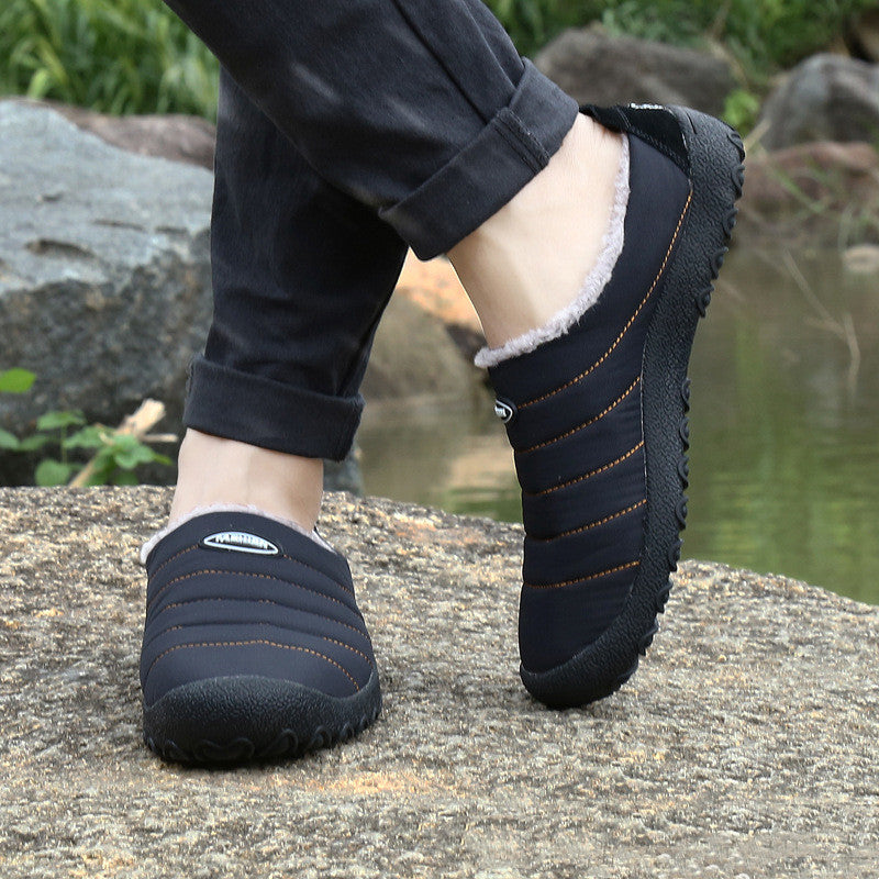 Men's Fleece Warm Casual Cotton Shoes