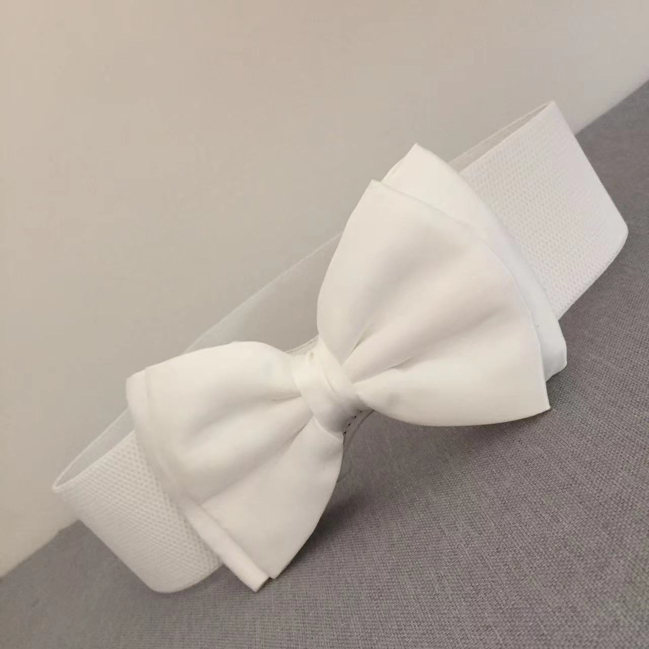Women's Elastic Belt Bow Elastic Waist Seal