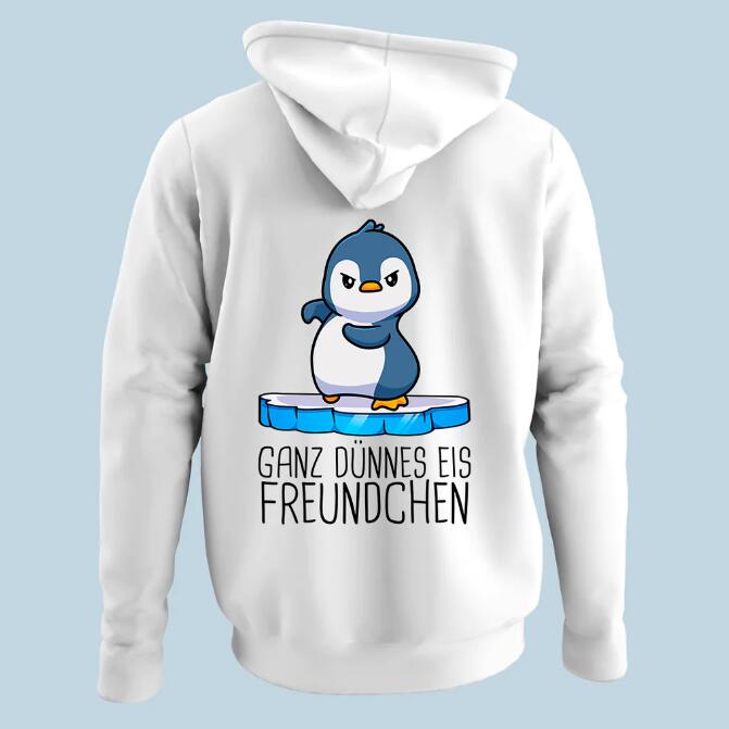 Korean Style Loose Hooded Sweater Women's Cute Penguin Printed Long Sleeve Idle Style
