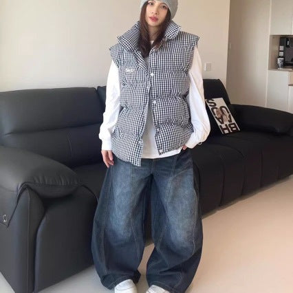 Versatile Loose-fitting Floor-length Wide-leg Scythe Pants