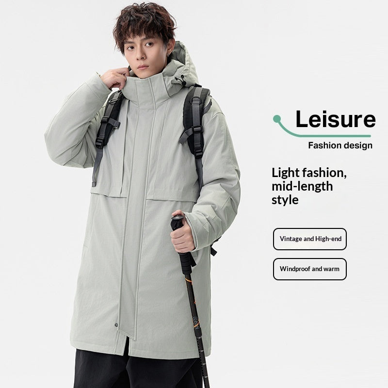 Men's Loose Windproof Trendy Fashionable Warm Coat