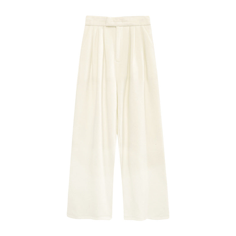 Straight Loose Soft Waxy Casual Pants
