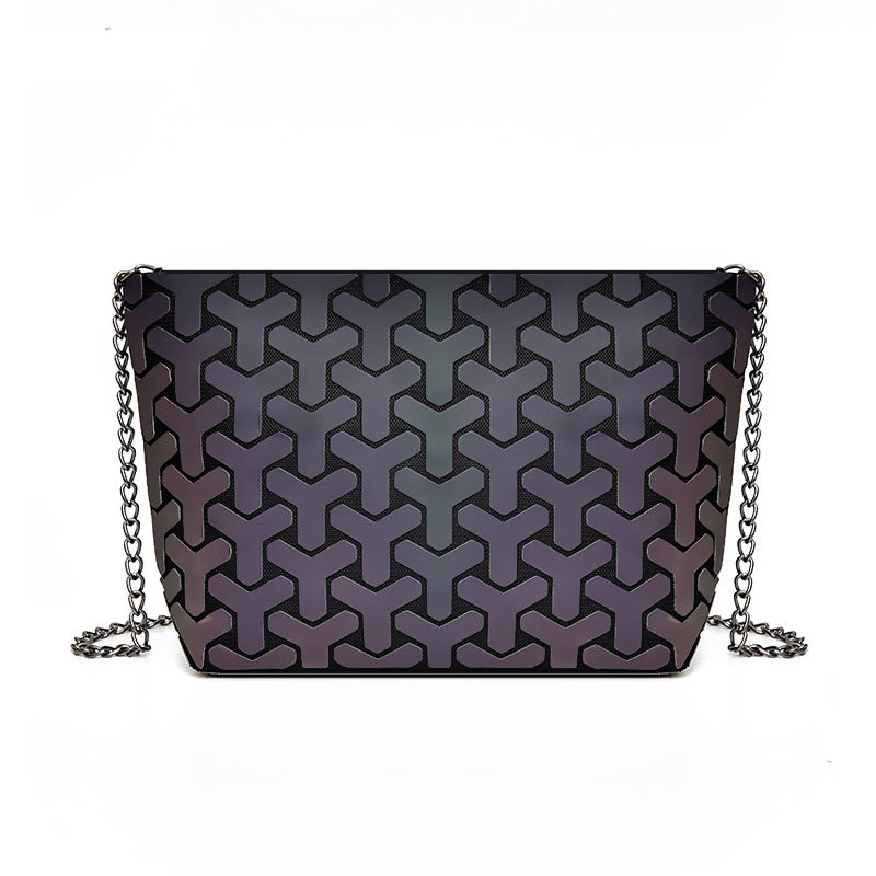 Women's Geometric Check Cross Body Bag