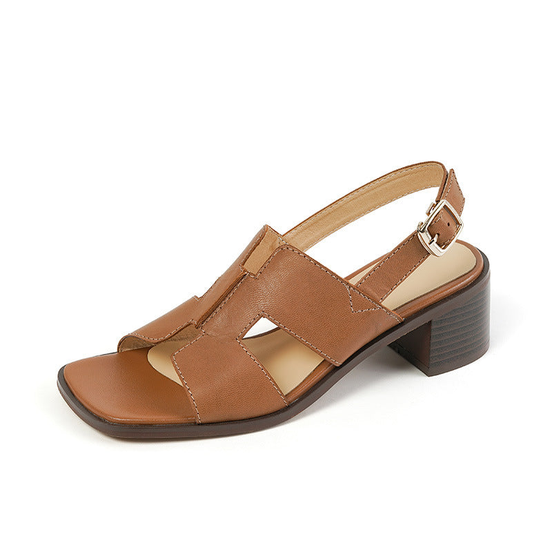 Fashionable New Women's Shoes Chunky Heels
