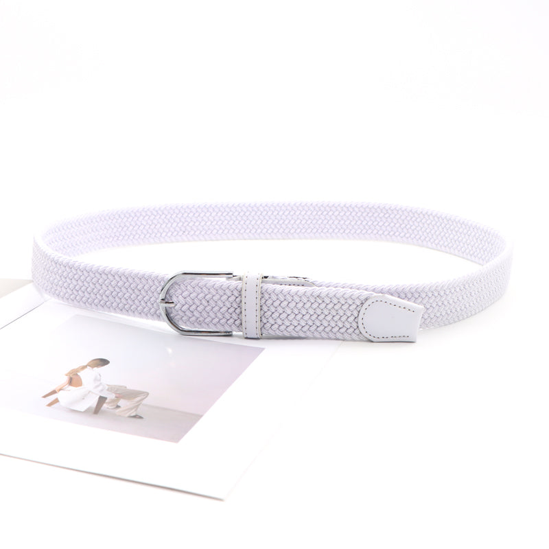 New Casual Versatile Braided Elastic Belt