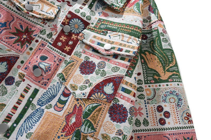 Mænds og Kvinders Ens Maychao Jacquard Workwear Casual Jakke Frakke