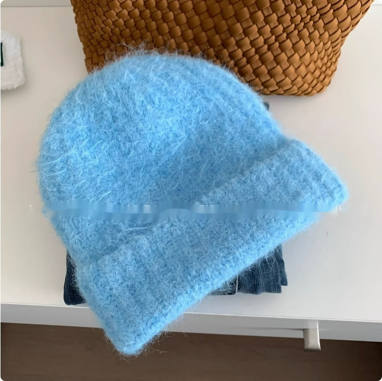 Alpaca Knit Woolen Hat Children Autumn And Winter Loose Large Version Retro Simple