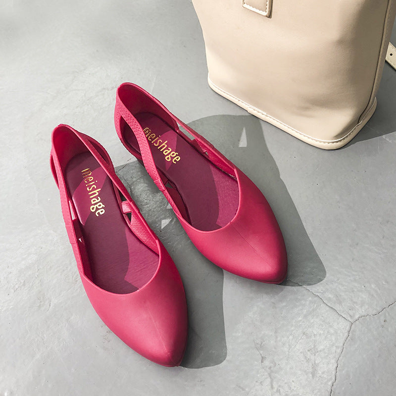 Women's Korean-style Mid-heel Platform Beach Versatile Sandals