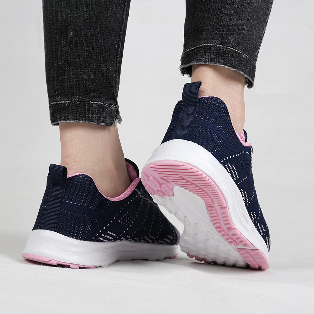 Sorte Hvide Sneakers Til Kvinder Med Snøre Løbesko Gåsko