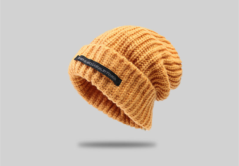 Women's Large Head Circumference Warm Knitted Hat