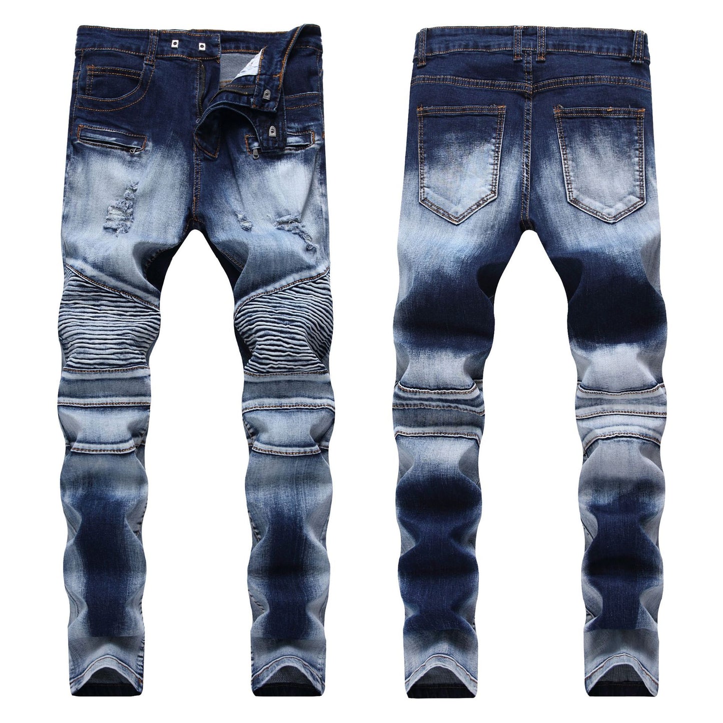 Slim-fit Foreign Trade Men's Straight-leg Jeans Men's Trousers