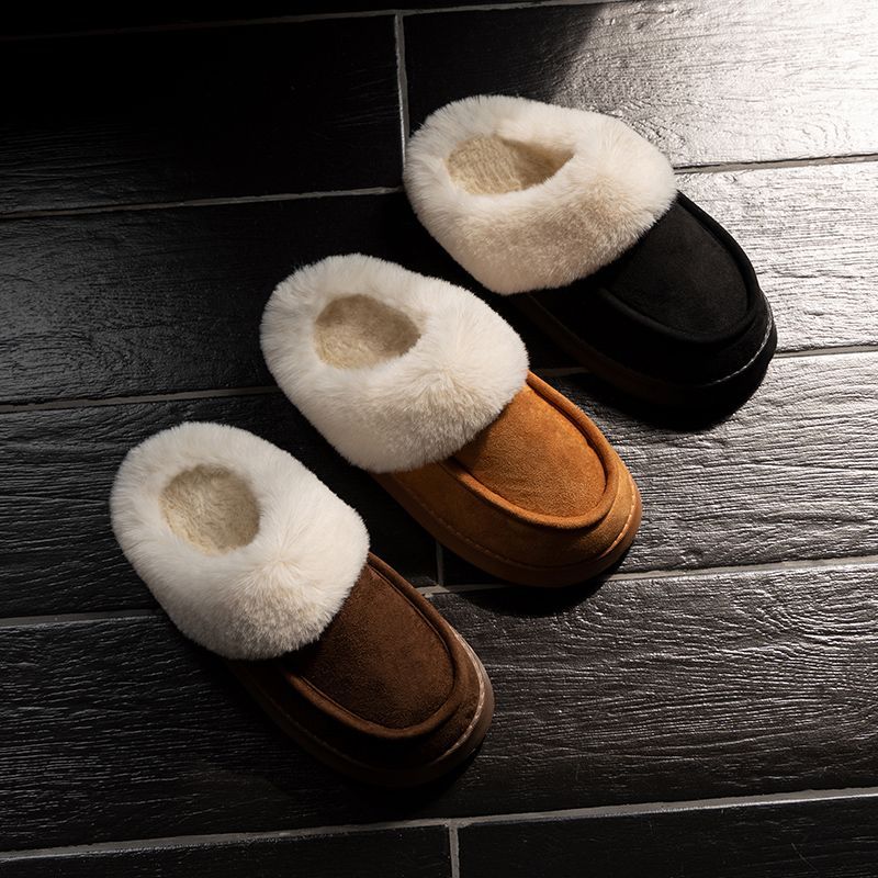 Men's Cotton Slippers Home Simple Platform