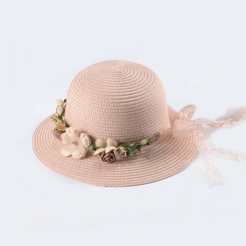 Streamer Garland Outdoor Shade Parent-child Straw Hat