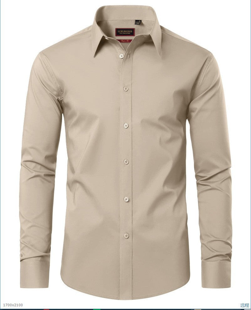 Stretch White Button-Down Mens Plus-Size Shirt Business Best-Selling Amazon Shirt