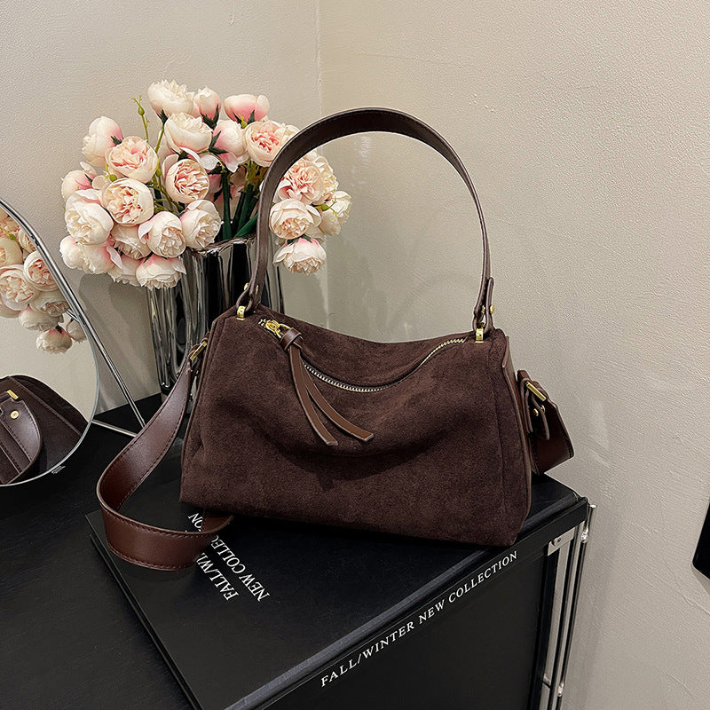 Women's High-End Suede Pillow Bag