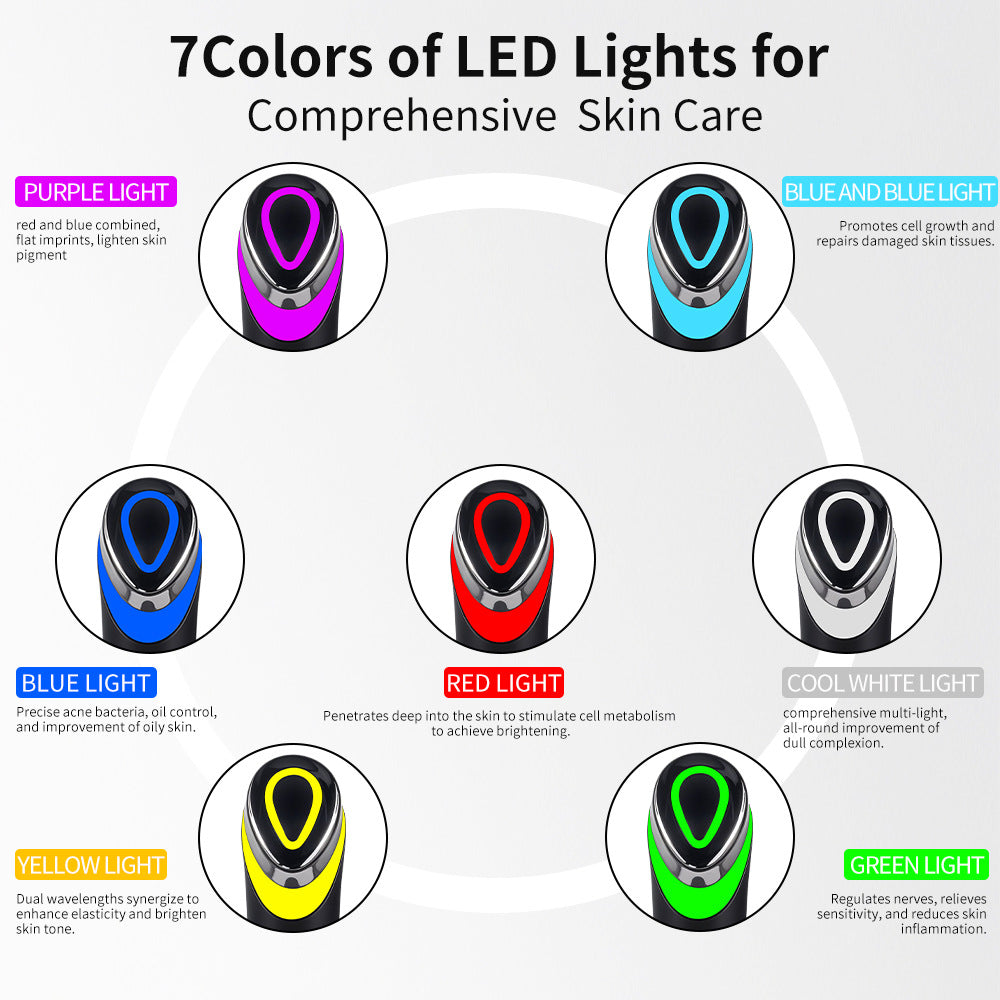 7 Color Light Vibration Face Red Blue Light Eye Massager