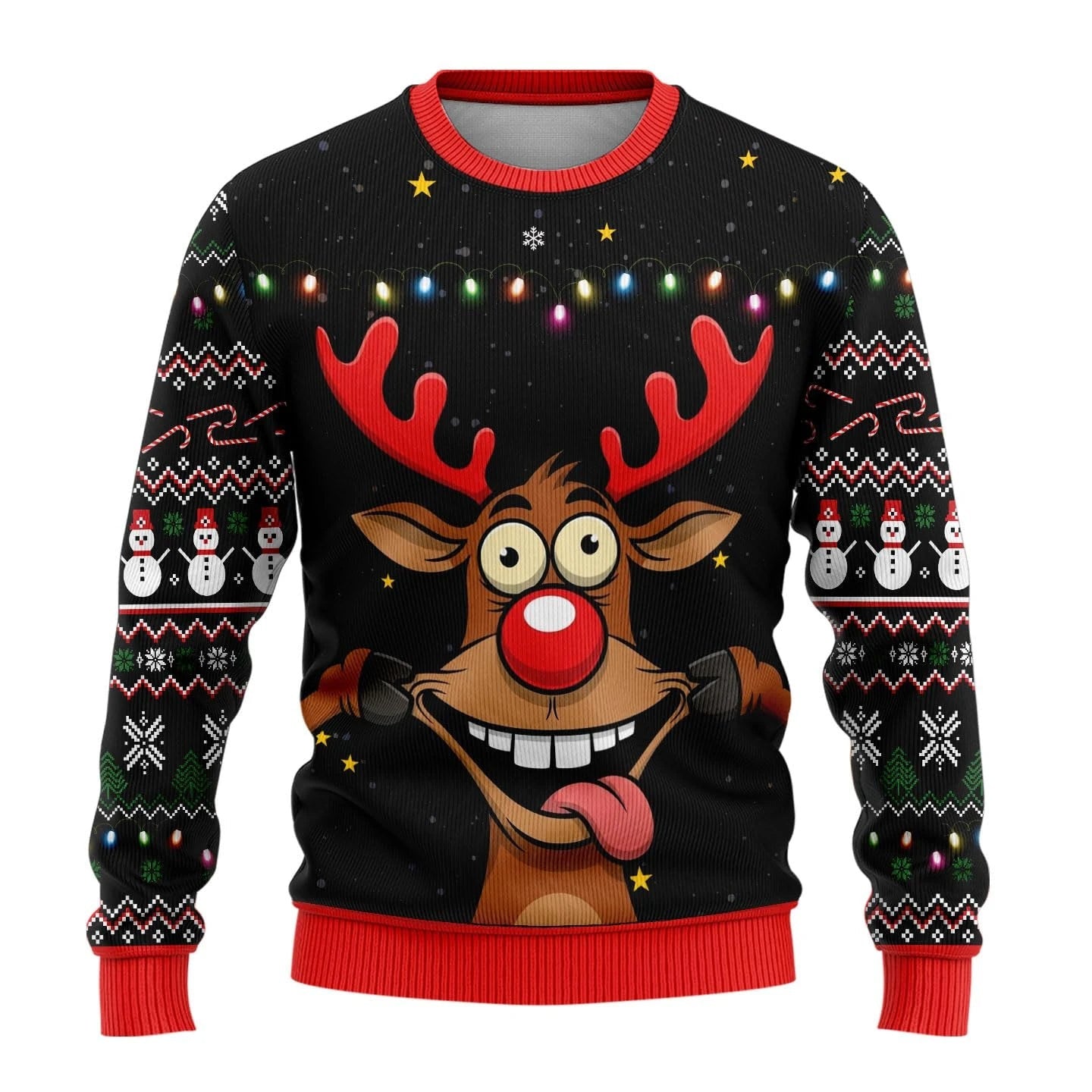 Moderigtig sweatshirt med rund hals til mænd og kvinder