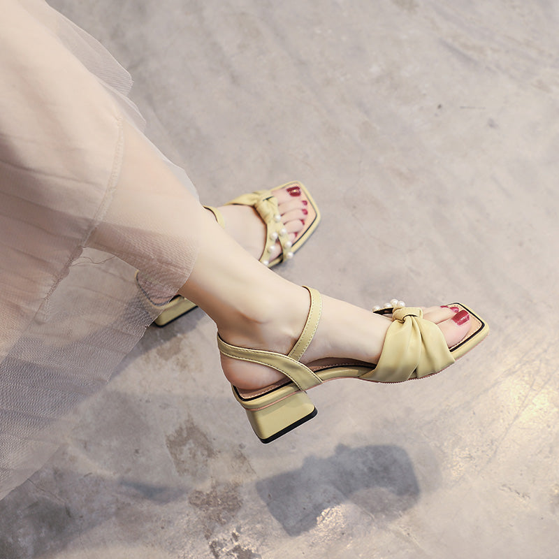 Gentle Fairy Style With High-heeled Sandals Female Trend