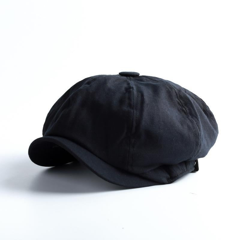 Vintage Spring And Autumn Leisure Wool British Octagonal Hat