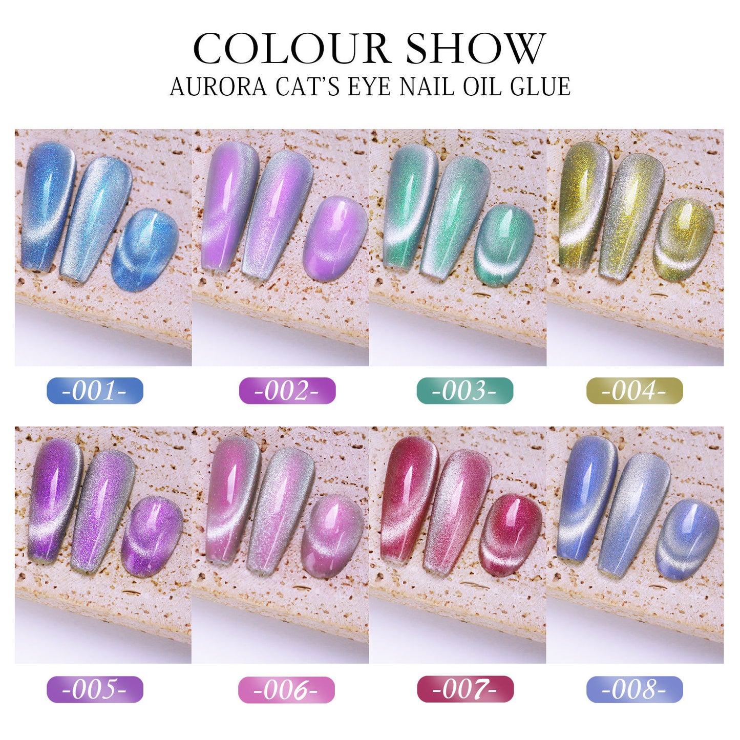 Polar Day Crystal Cat's Eye Dazzling Magic Color Nail Polish