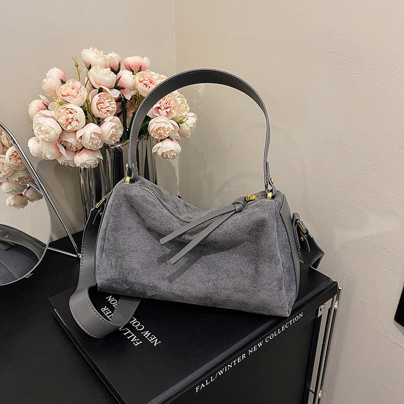 Women's High-End Suede Pillow Bag