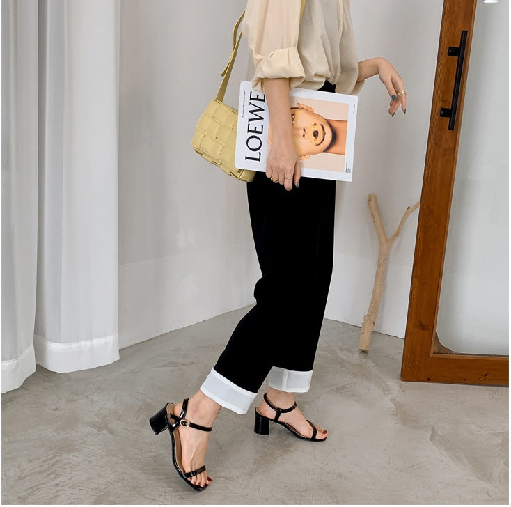 Summer Thick High Heel Commuter Sandals