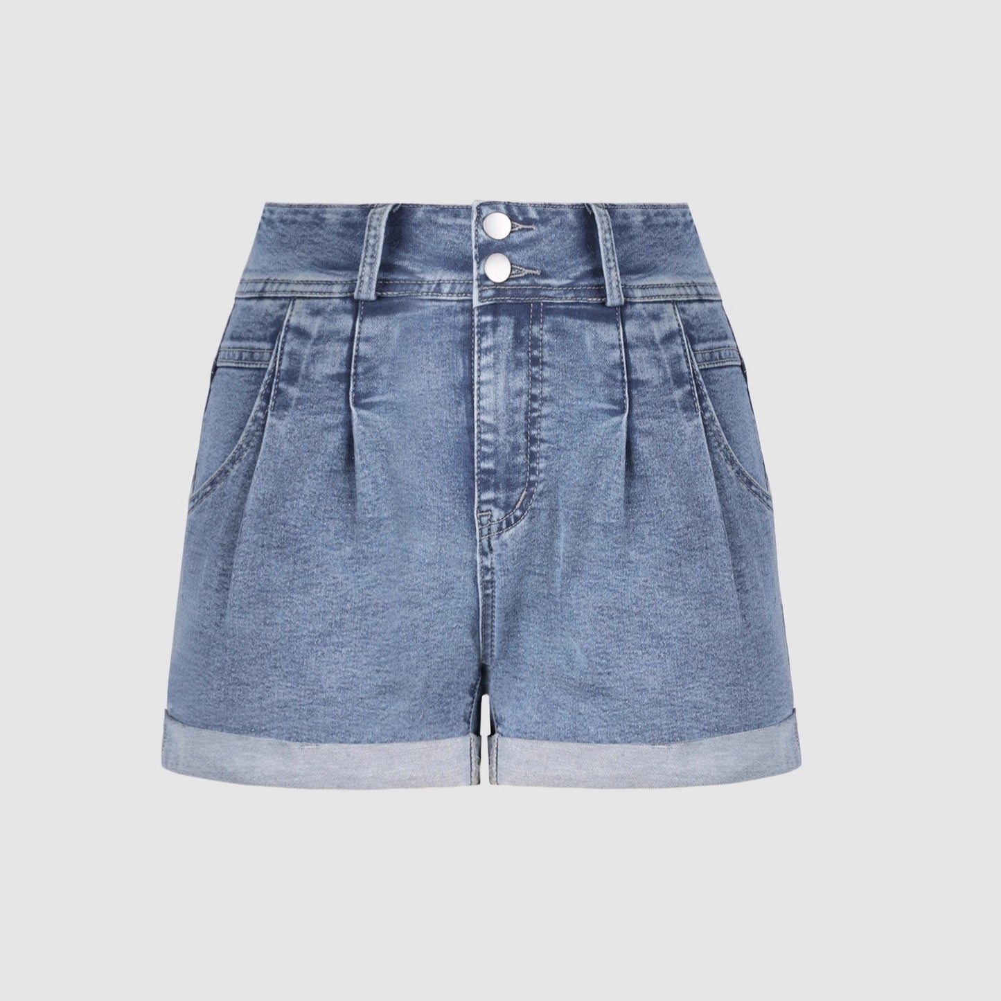 Korean-style Womens Loose-fitting Denim Shorts For Summer
