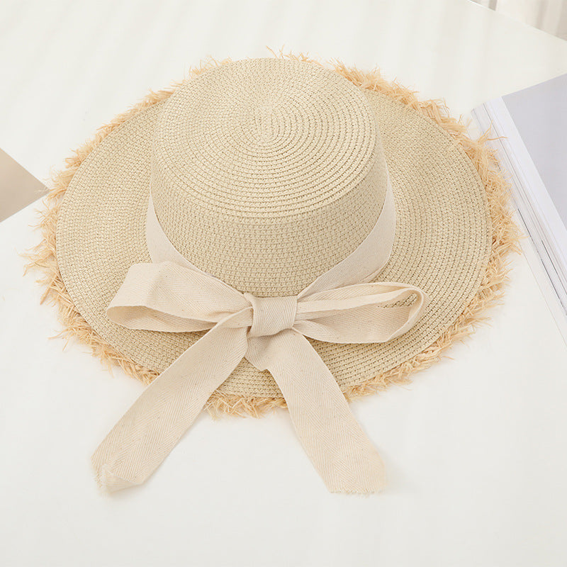 Summer Ladies Sunscreen Braided Straw Hat