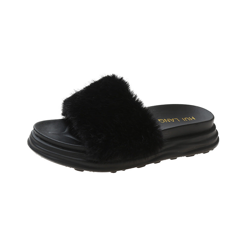 Fashionable Outer Wear Netflix One-piece Flat Bottom Comfortable Casual Sandals