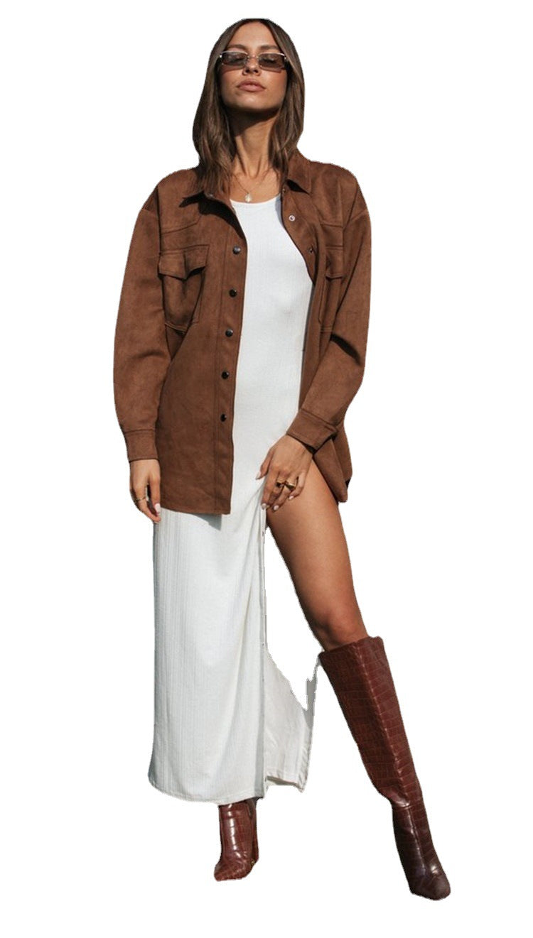 New Autumn And Winter European And American Women's Corduroy Loose Casual Jacket