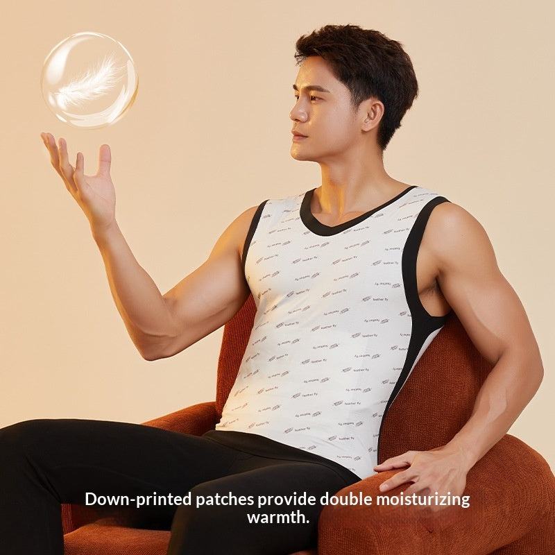Men's Seamless Padded Down-filled Thermal Vest