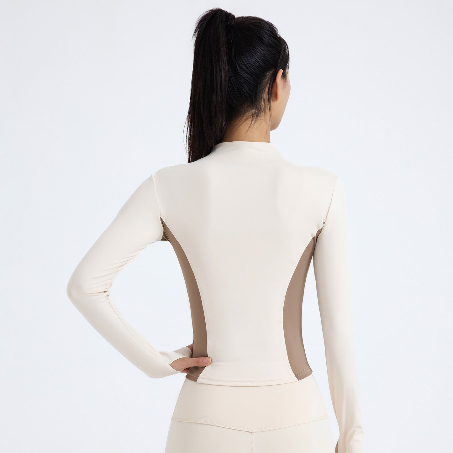 Women's Color-Block Figure-flattering Yoga And Fitness Jacket