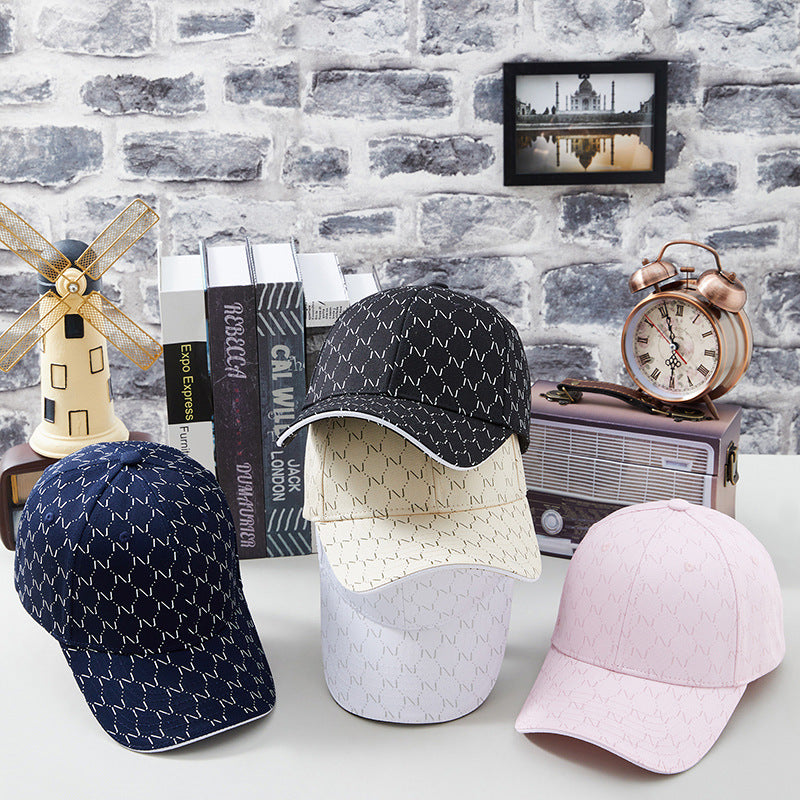 Korean Style Printed Baseball Cap Boy And Girl Sunshade