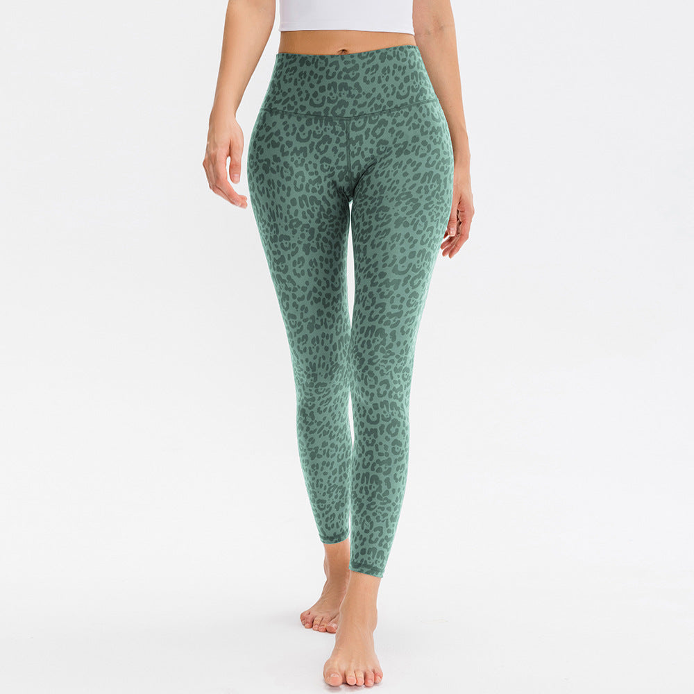 Women's Fashion Casual Printing High Waist Hip Lift Sports Trousers