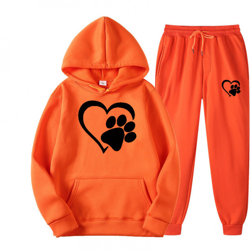 Mens And Womens Printed Hoodie Sets For Fall And Winter