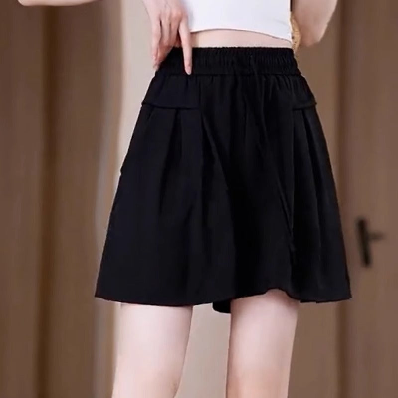 Casual Shorts Women's High Waist Summer Thin Plus Size