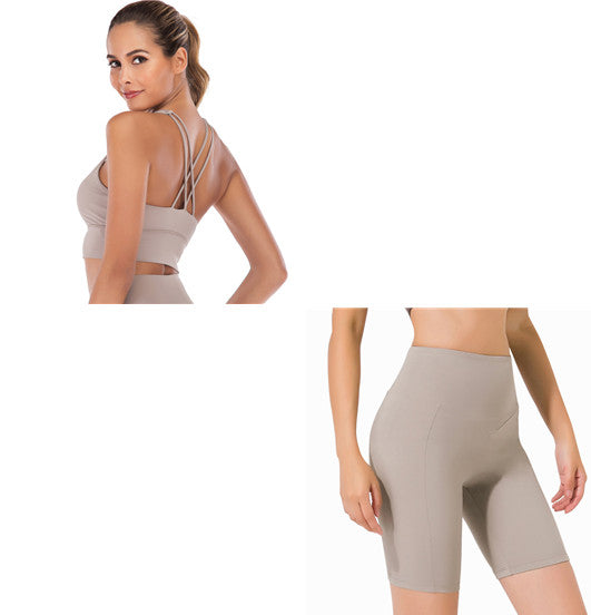 New Net Celebrity Yoga Women's Five-point Pants Stretch Tight