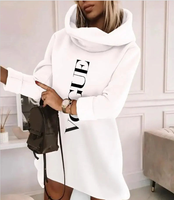 Long Sleeve Hood Pocket Long Sleeve Long Loose-fitting Casual Pullover Women