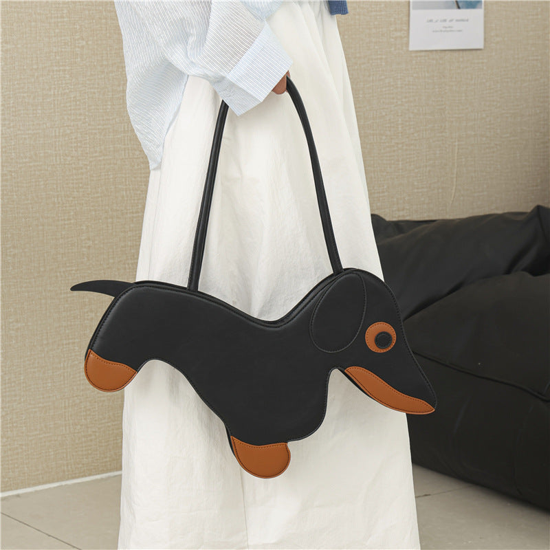 Sausage Dog Vintage Portable Shoulder Bag
