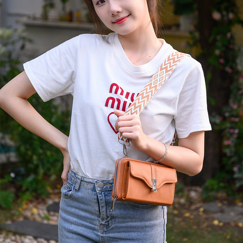 Women's Shoulder Messenger Broadband Mobile Large Capacity Small Square Bag