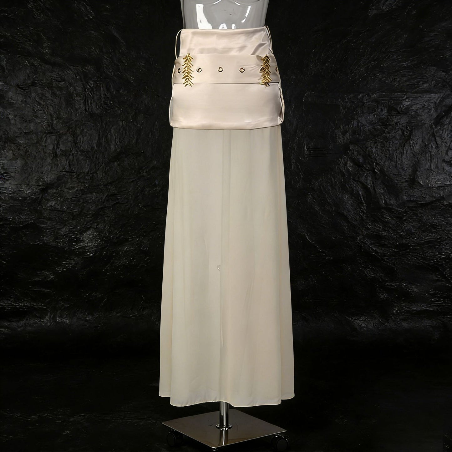 Women's Sexy Vintage Satin Figure-flattering Skirt