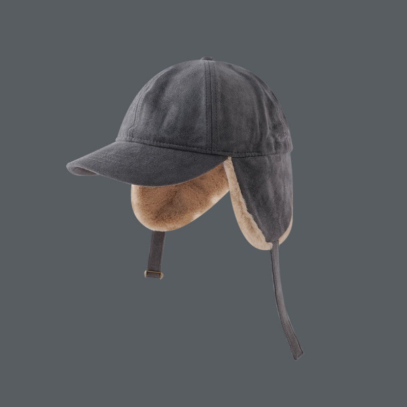 Fleece-lined Baseball Cap Warm Cycling Cap Lei Feng Capfly