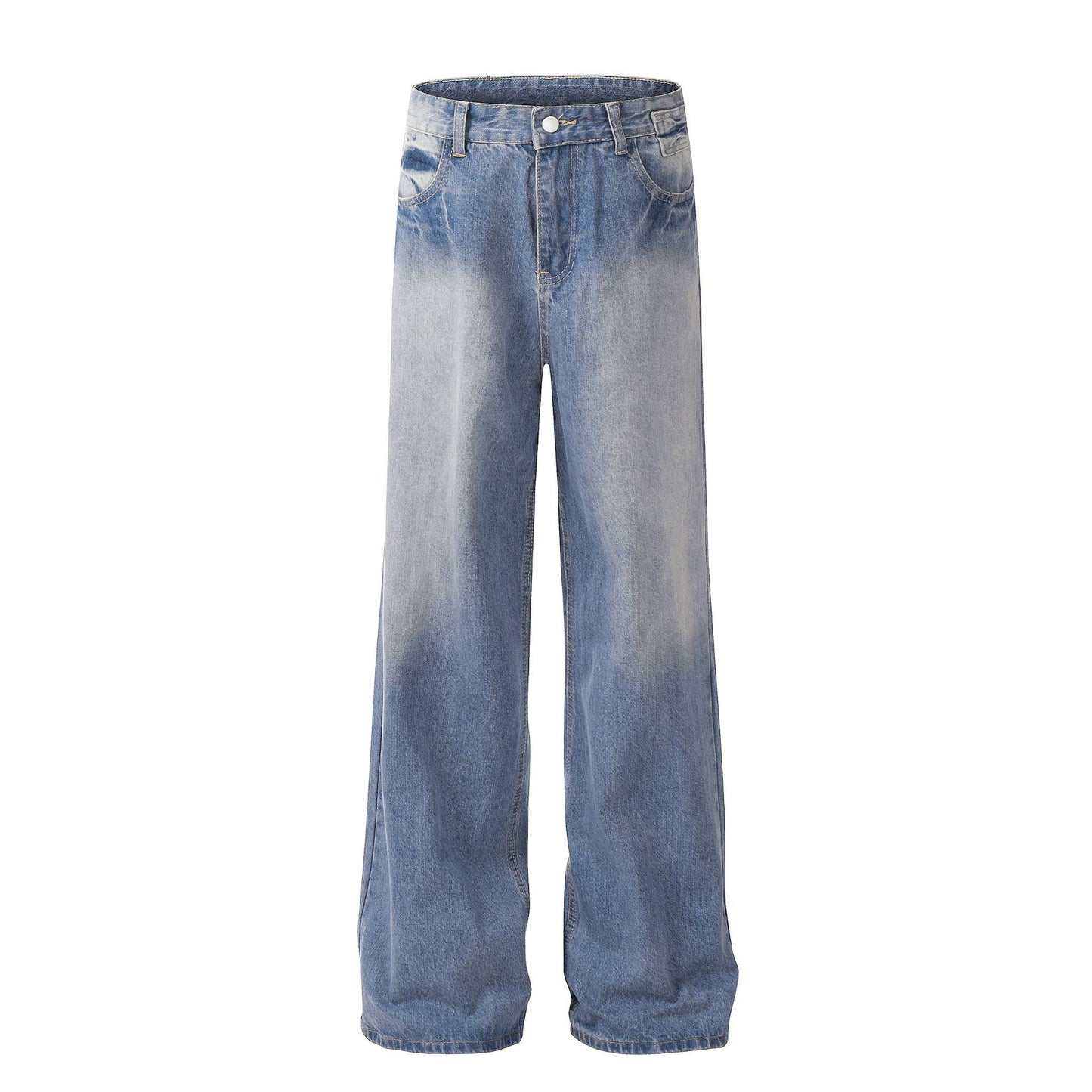 Gradient Washed Ice Blue High Street Jeans