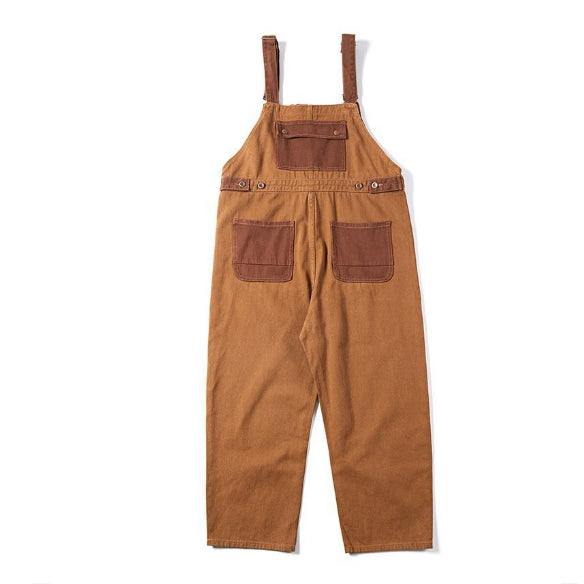 Retro Denim Suspender Pants Women's Overalls Loose