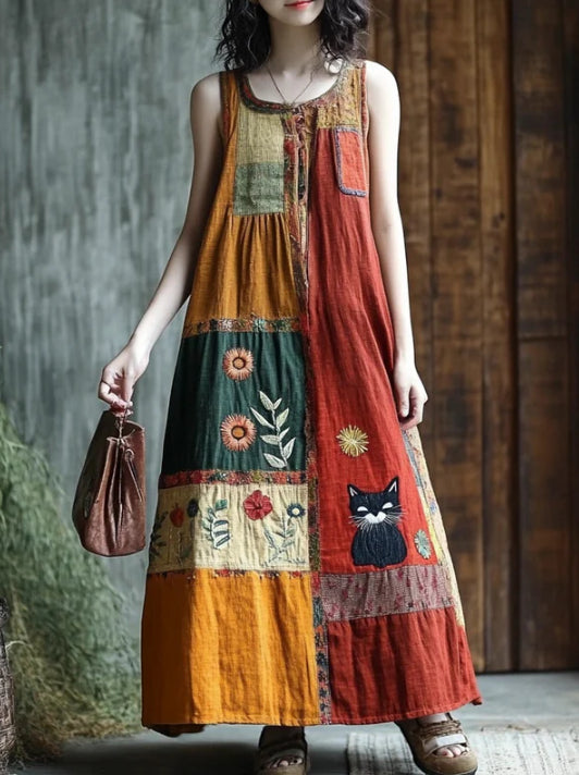 Spring Concise Commuter Artistic 3D Dress